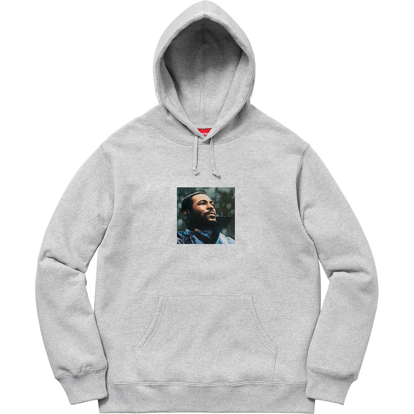 Supreme Marvin Gaye Hooded Sweatshirt (FW18) - Heather Grey - $178