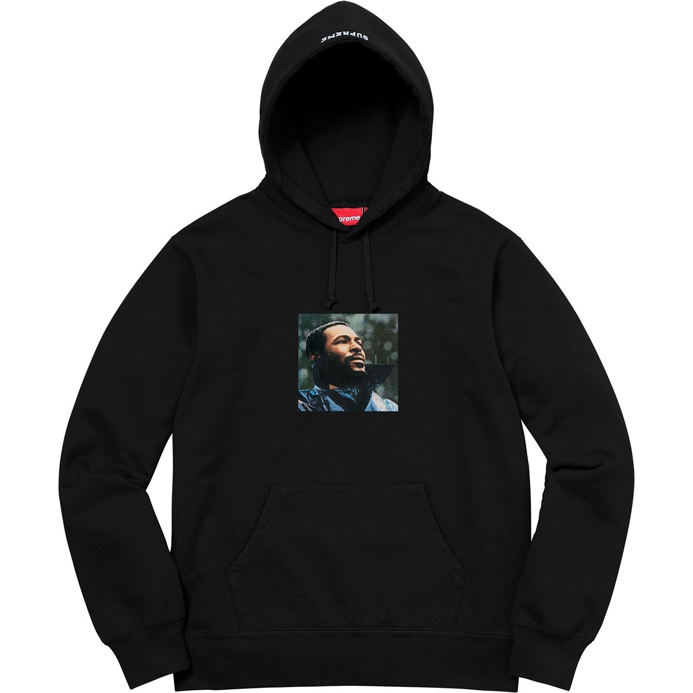 Supreme Marvin Gaye Hooded Sweatshirt (FW18) - Black - $178