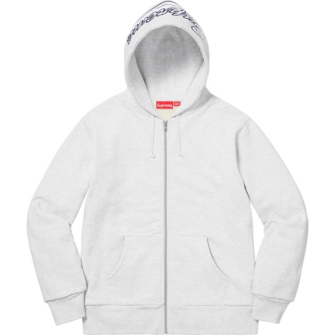 Supreme Thermal Zip Up Sweatshirt - Ash Grey