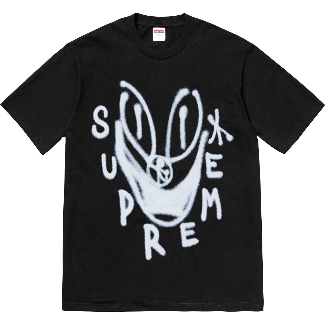 Supreme Smile Tee (FW18) - Black - $36