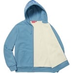 Supreme Thermal Zip Up Sweatshirt (FW18) - Dusty Blue