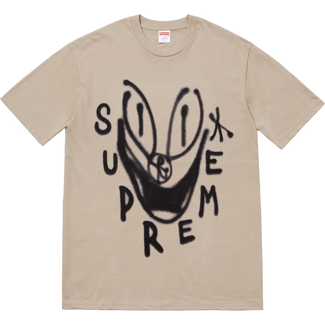 Supreme Smile Tee (FW18) - Clay - $36