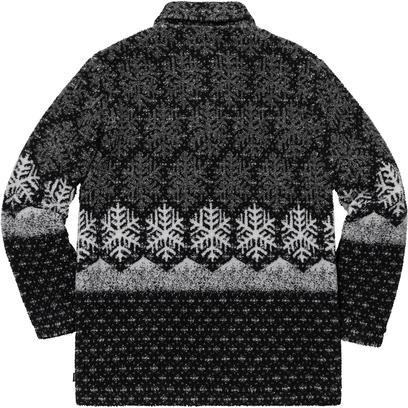 Supreme Snowflake Toggle Fleece Jacket (FW18) - Black - $238