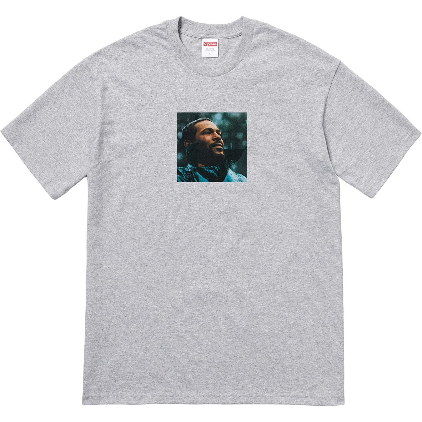 Supreme Marvin Gaye Tee (FW18) - Heather Grey - $48