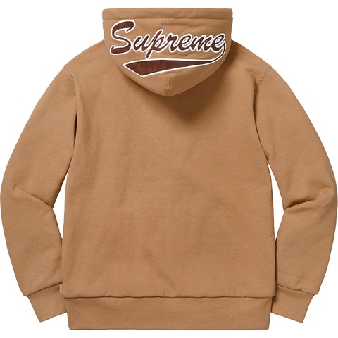Supreme Thermal Zip Up Sweatshirt - Light Brown