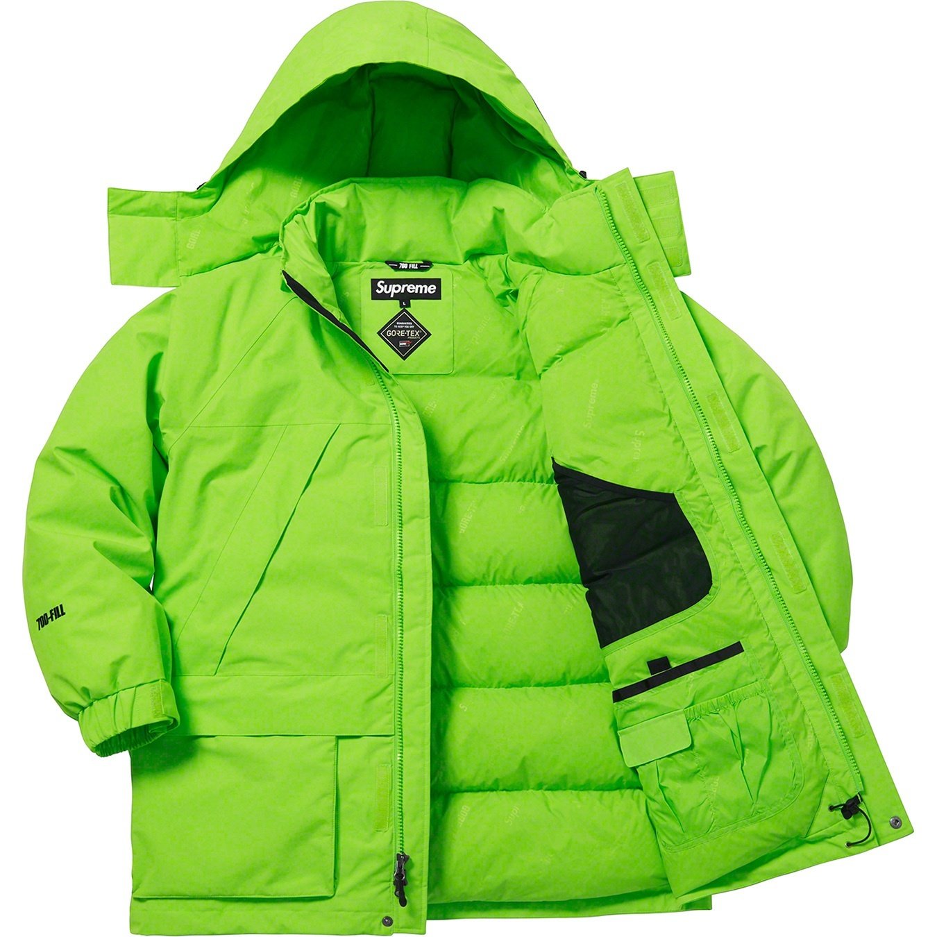 Supreme GORE-TEX 700-Fill Down Parka (FW18) - Lime - $648