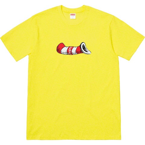 Supreme Cat in the Hat Tee - Yellow