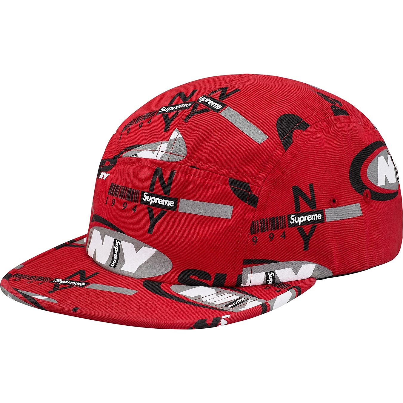 Supreme Supreme NY Camp Cap (FW18) - Red - $48