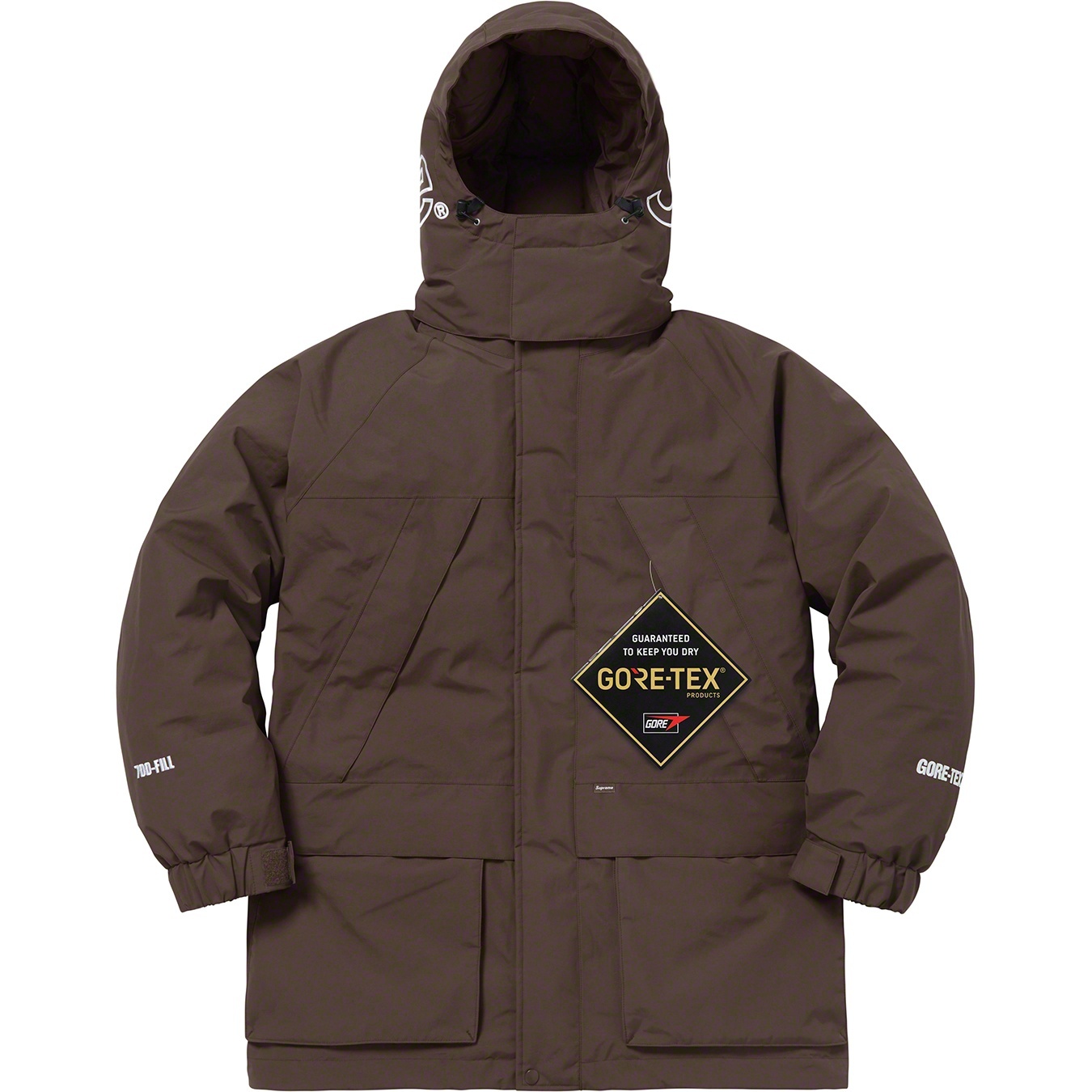 Supreme GORE-TEX 700-Fill Down Parka (FW18) - Brown - $648