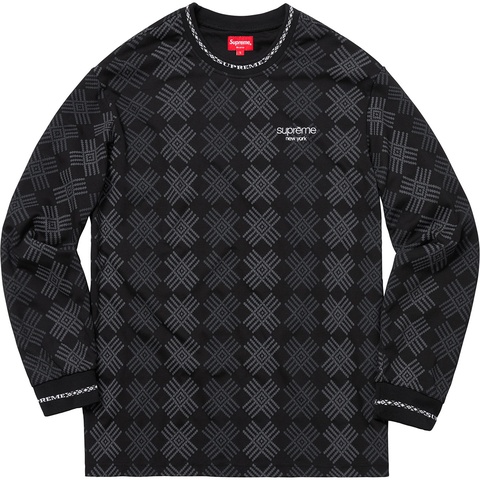 Supreme Motif L/S Top - Black