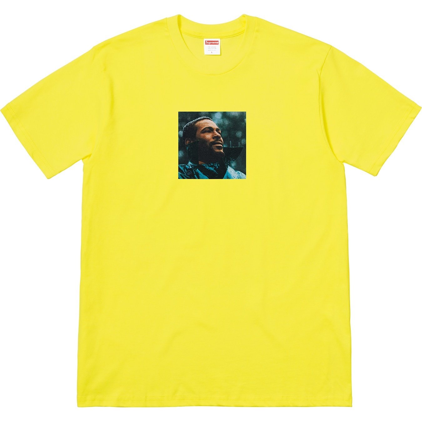 Supreme Marvin Gaye Tee (FW18) - Yellow - $48