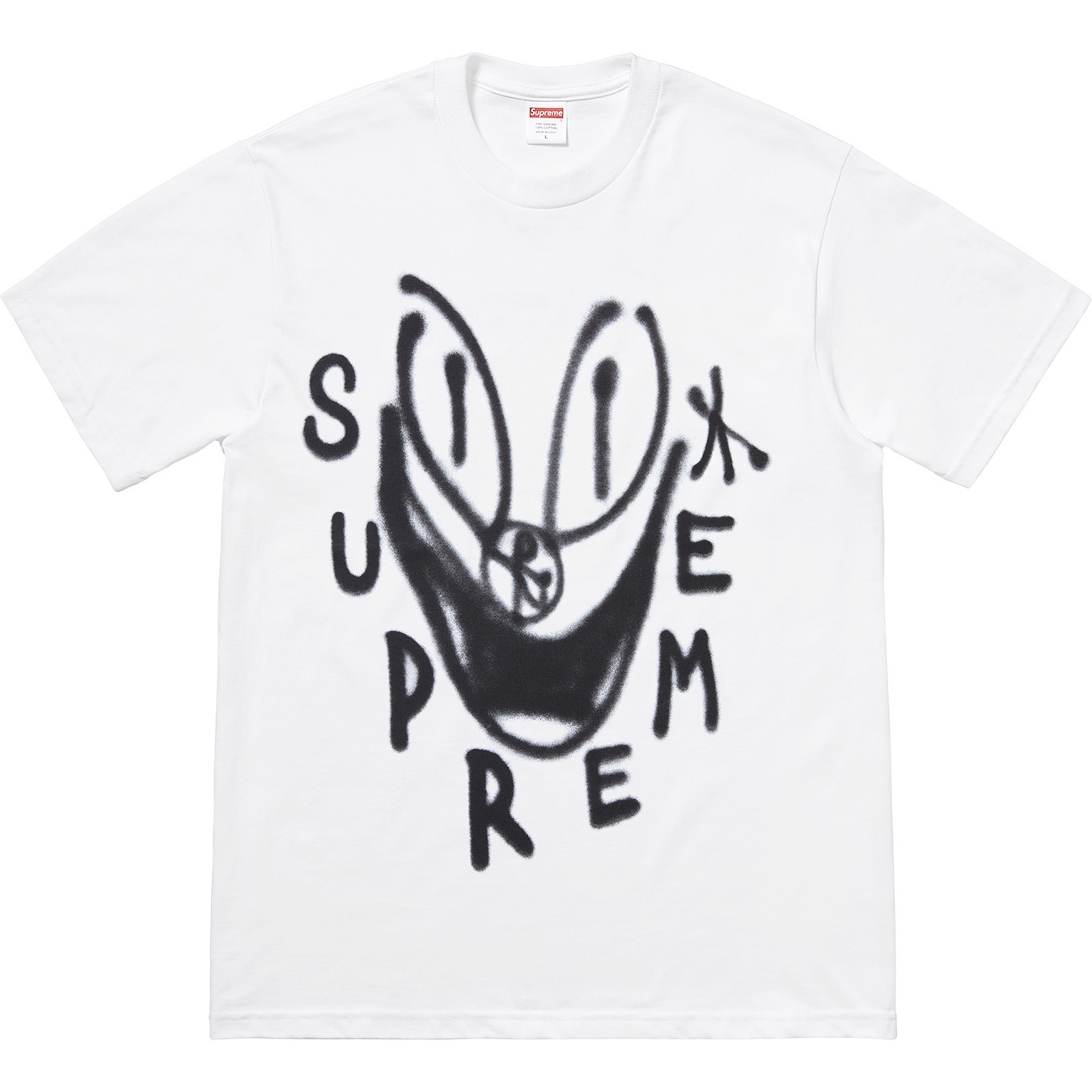 Supreme Smile Tee (FW18) - White - $36
