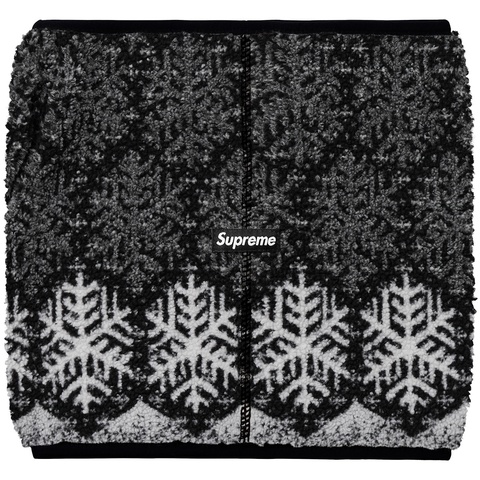 Supreme Snowflake Neck Gaiter - Black