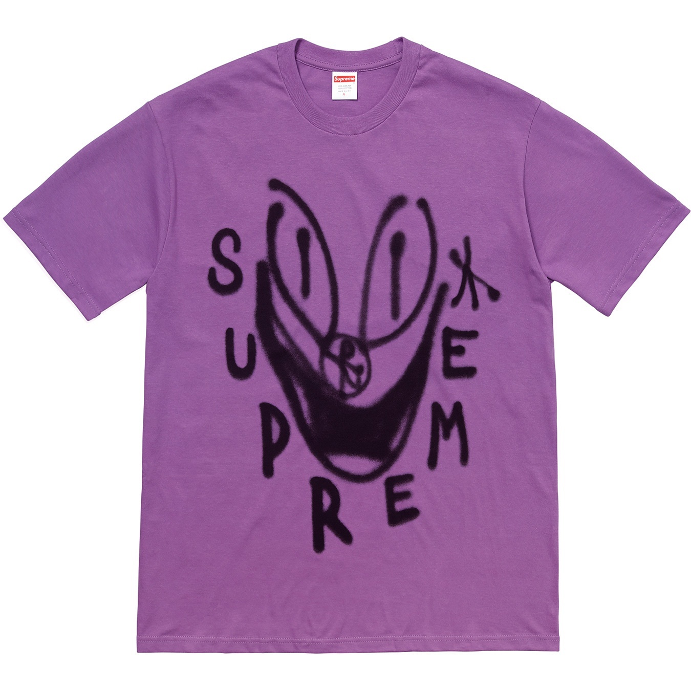 Supreme Smile Tee (FW18) - Purple - $36