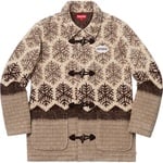Supreme Snowflake Toggle Fleece Jacket (FW18) - Tan