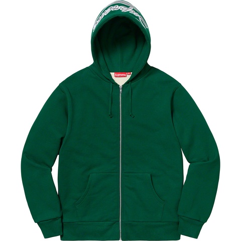 Supreme Thermal Zip Up Sweatshirt - Dark Green