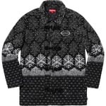 Supreme Snowflake Toggle Fleece Jacket (FW18) - Black