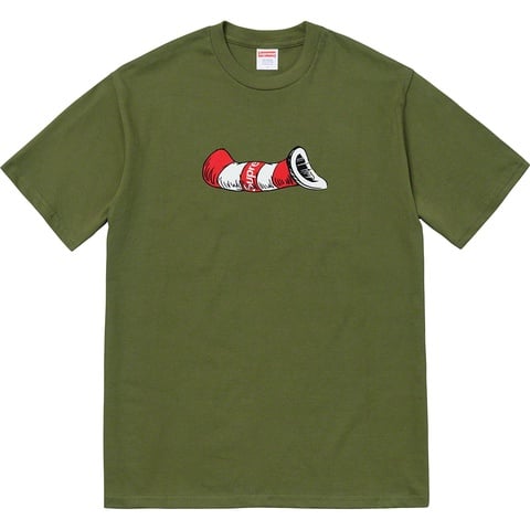Supreme Cat in the Hat Tee - Olive