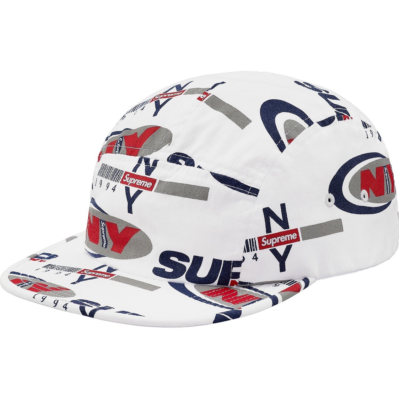Supreme Supreme NY Camp Cap (FW18) - White - $48