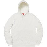 Supreme Quilted Hooded Sweatshirt (FW18) - White