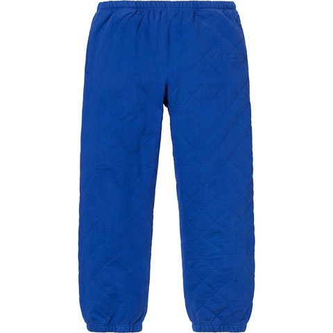 Supreme Quilted Sweatpant - Royal