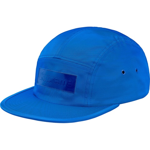 Supreme Patent Leather Patch Camp Cap - Royal
