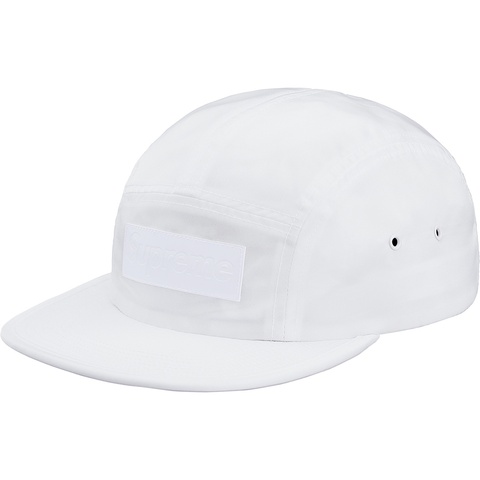 Supreme Patent Leather Patch Camp Cap - White