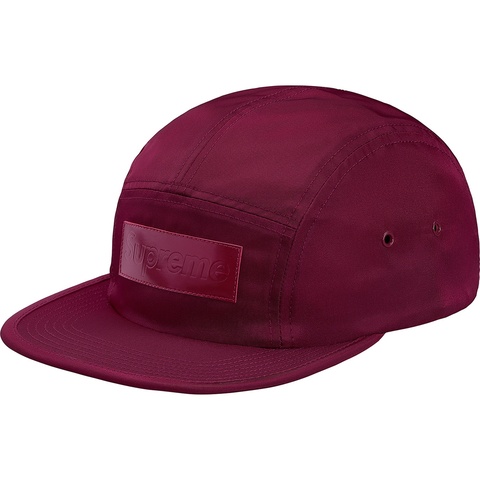 Supreme Patent Leather Patch Camp Cap - Plum