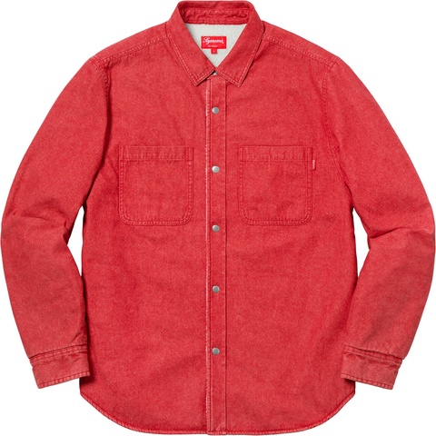 Sherpa Lined Denim Shirt - fall/winter 2018 - Supreme