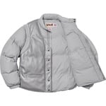Supreme Supreme Schott Down Leather Vest Puffy Jacket (FW18) - Silver