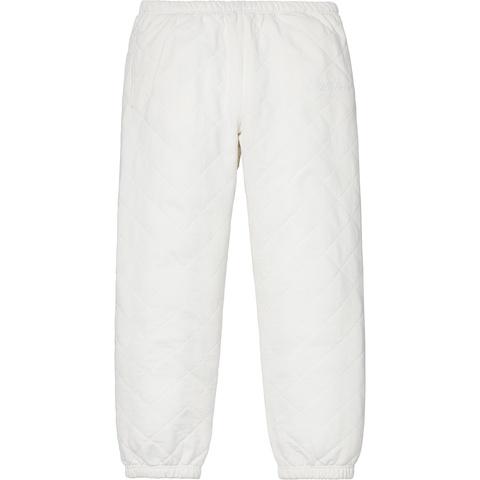 Supreme Quilted Sweatpant - White