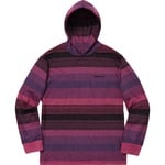 Supreme Knit Stripe Hooded L S Top (FW18) - Pink