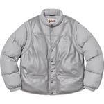 Supreme Supreme Schott Down Leather Vest Puffy Jacket (FW18) - Silver