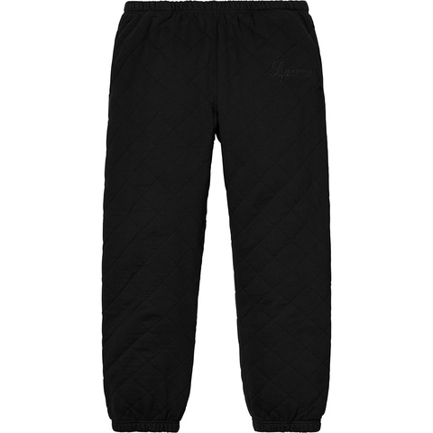 Supreme Quilted Sweatpant - Black