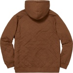 Supreme Quilted Hooded Sweatshirt (FW18) - Brown