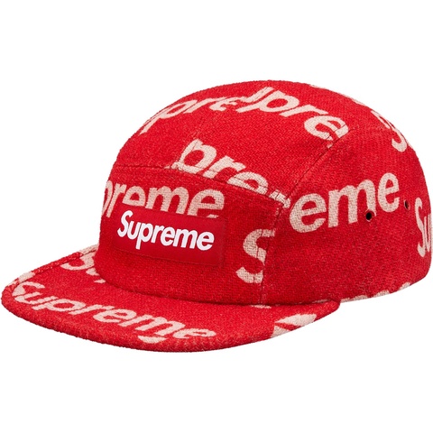 Supreme Harris Tweed® Camp Cap - Red