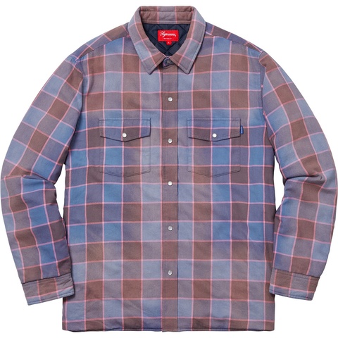 Quilted Faded Plaid Shirt - fall/winter 2018 - Supreme