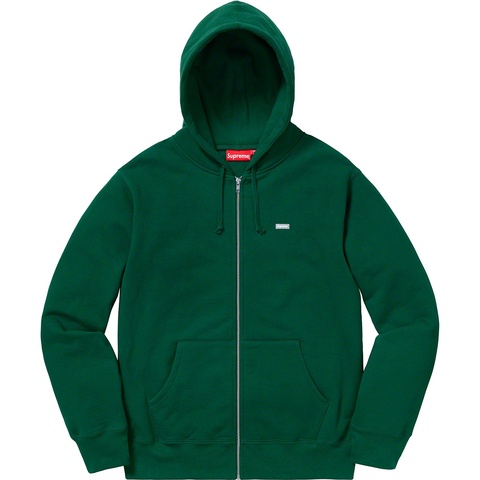 Supreme Reflective Small Box Zip Up Sweatshirt - Dark Green