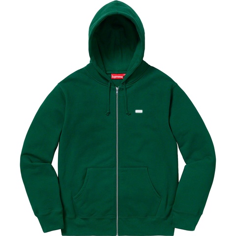 Supreme Reflective Small Box Zip Up Sweatshirt - Dark Green