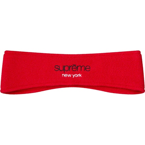 supreme Polartec® Logo Headband NWT Supreme NY Classic Logo Polartec Fleece Men's Headband Red