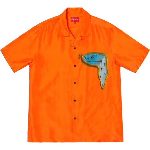 Supreme The Persistence of Memory Silk S/S Shirt - The Persistence of MemoryOrange