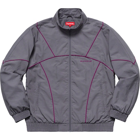 Supreme Piping Track Jacket - Grey
