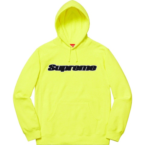 Supreme Chenille Hooded Sweatshirt - Bright Yellow