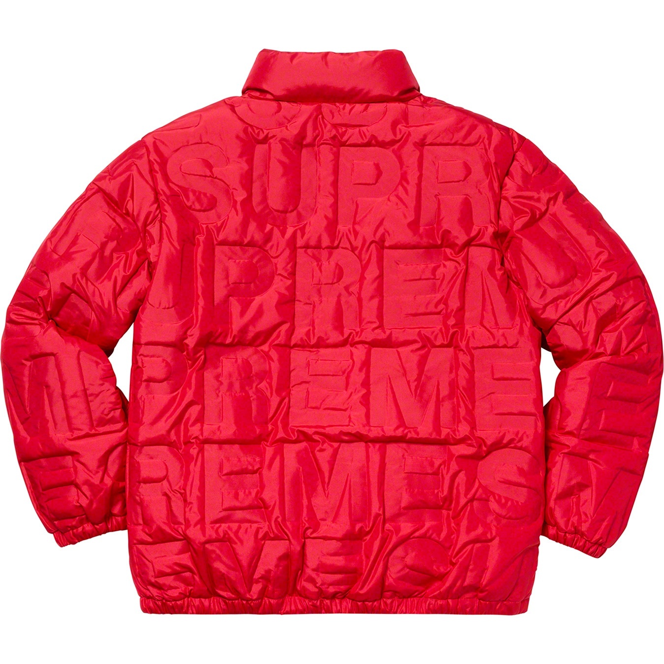Supreme Bonded Logo Puffy Jacket (SS19) - Red - $348