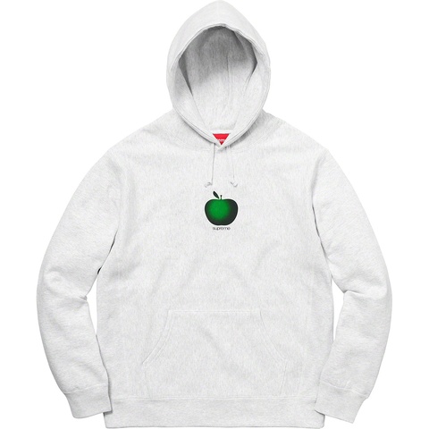 Supreme Apple Hooded Sweatshirt - Ash Grey
