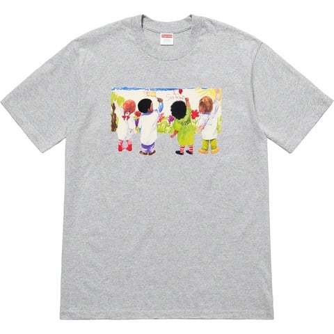 Supreme Kids Tee - Heather Grey