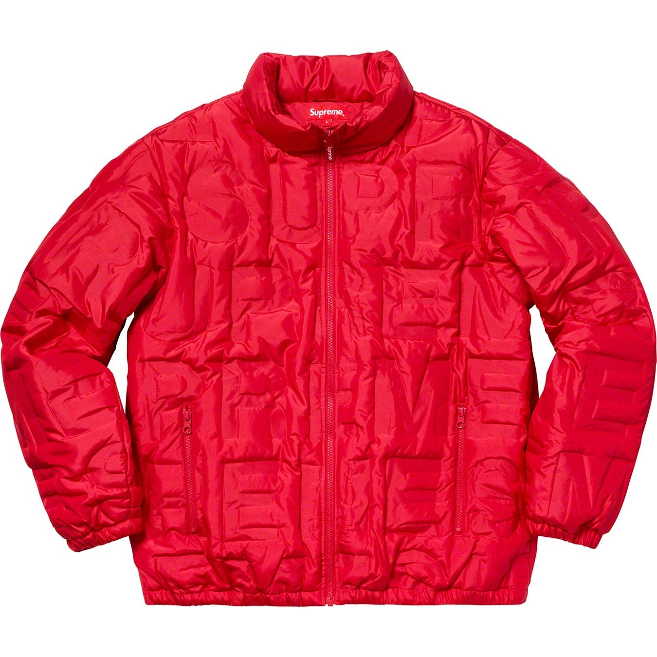 Supreme Bonded Logo Puffy Jacket (SS19) - Red - $348