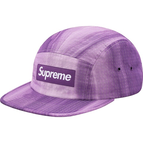 Supreme Tie Dye Ripstop Camp Cap - Light Purple