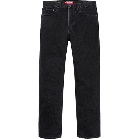Supreme Stone Washed Black Slim Jean - Washed Black