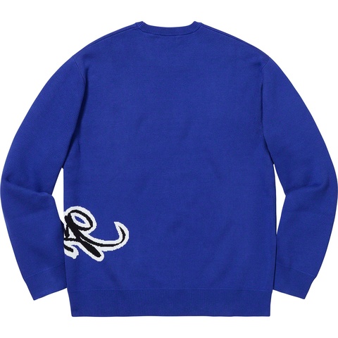 Supreme Tag Logo Sweater - Royal 